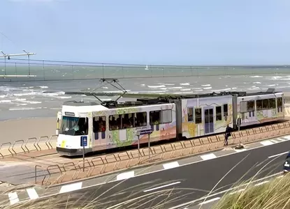 Tram coast line belgium visit flanders