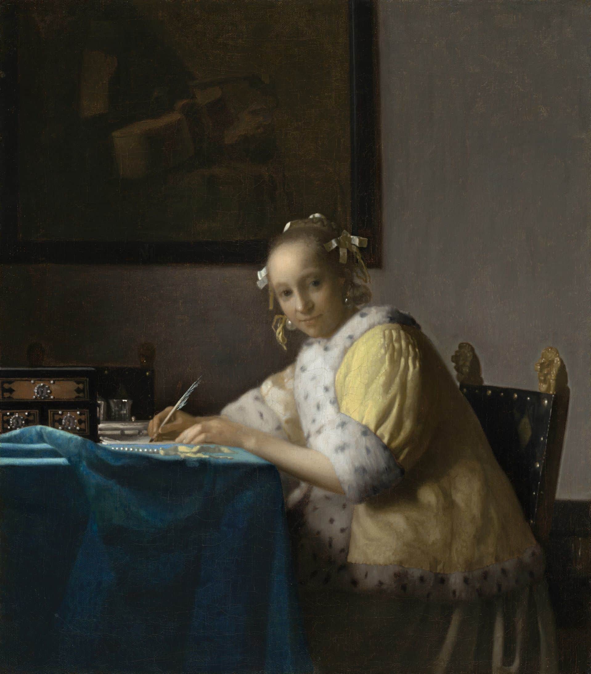 3 Johannes Vermeer Schrijvende vrouw in het geel 1665 National Gallery of Art Washington