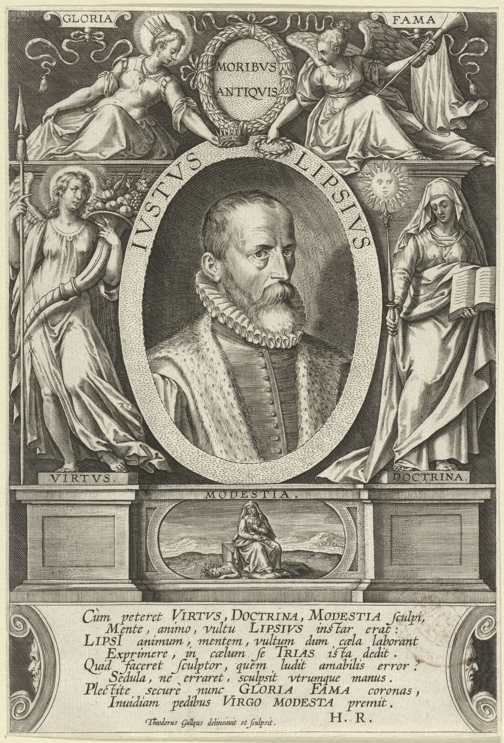 5 Theodoor Galle Portrait de Justus Lipsius