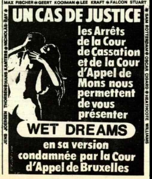 Annonce de la sortie de Wet Dreams 1979