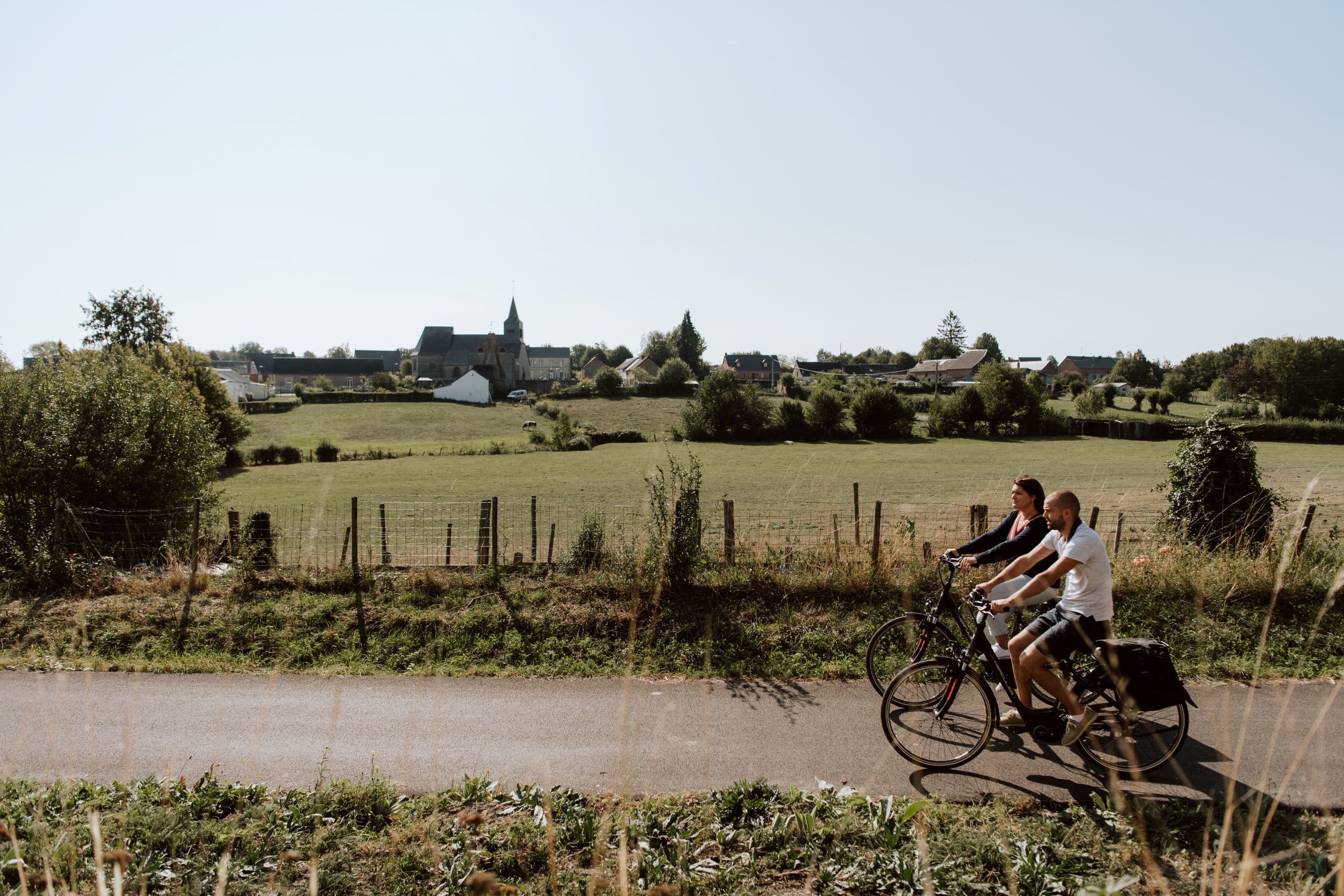 Avesnois velo Voie Verte Lez Fontaine Eurocyclo Departement du Nord Reed Hilde Lenaerts FA