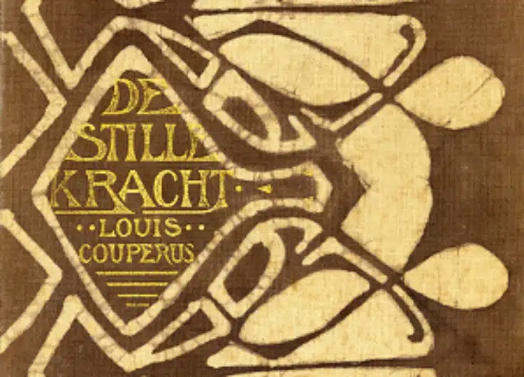 Book cover novel De Stille Kracht Louis Couperus 1900 by Joris Johannes Christiaan Chris Lebeau