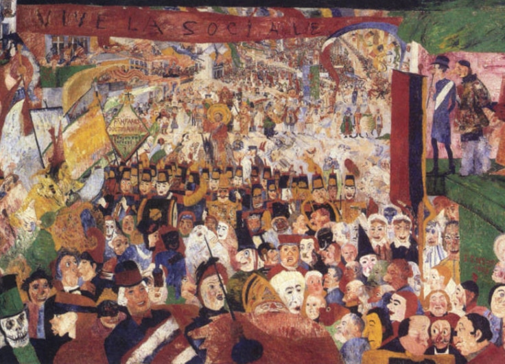 ENSOR James Christus intrede in Brussel 1889