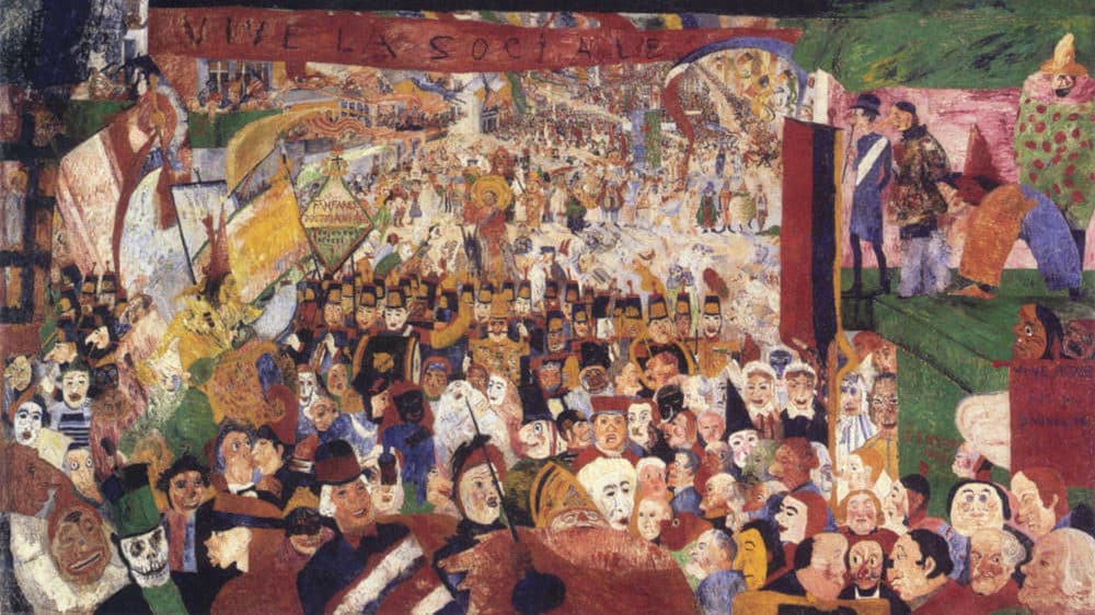 ENSOR James Christus intrede in Brussel 1889