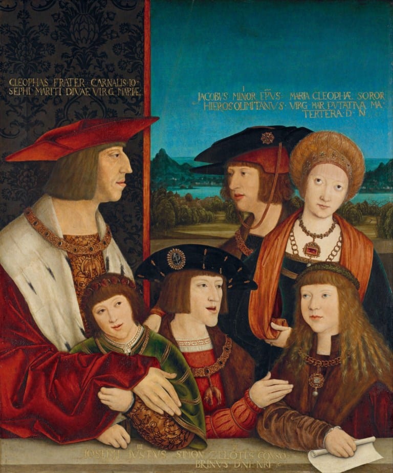 Familie Maximiliaan door Bernhard Strigel