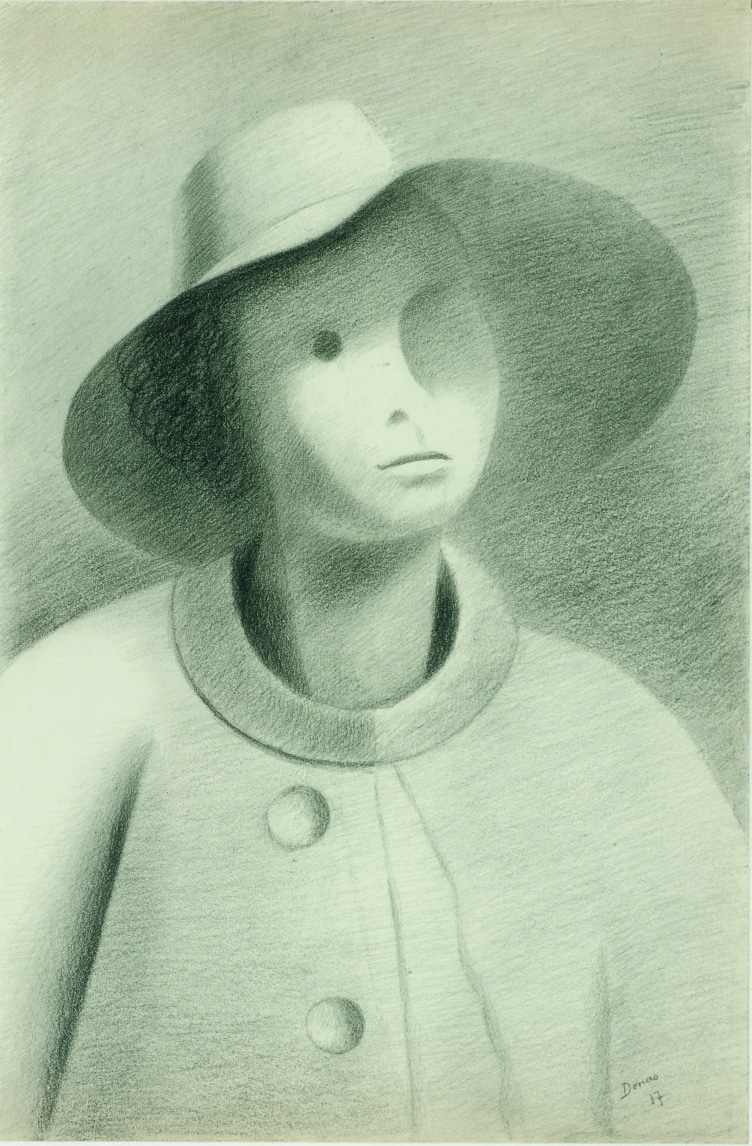 Femme au chapeau 1917 D 112