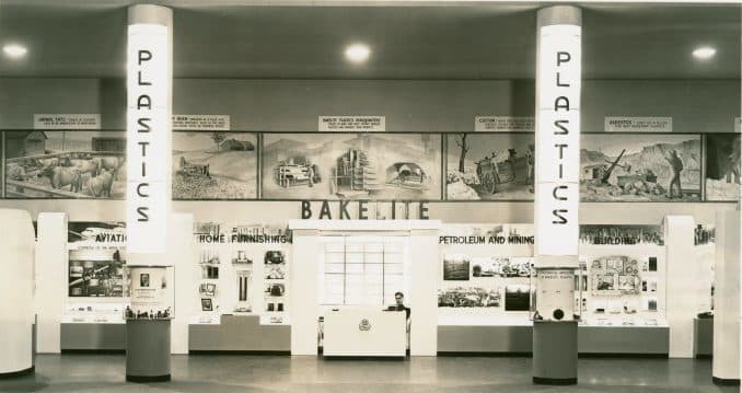 Fig 4 Bakelite exhibit at NY worlds fair NYPL