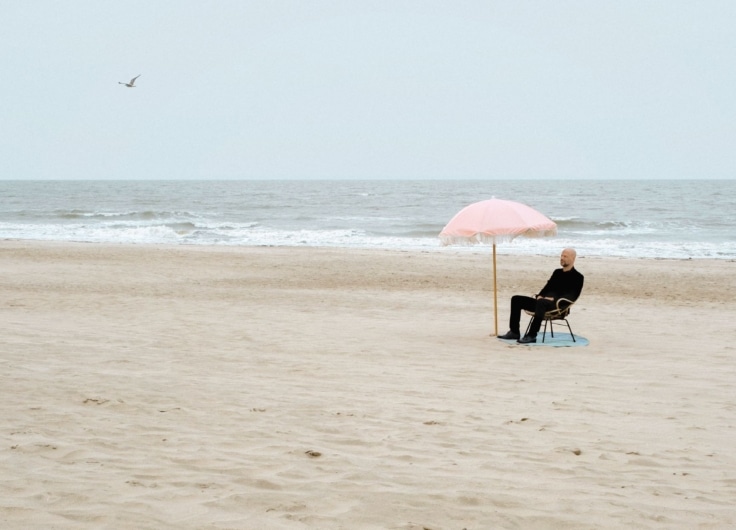 Flip Kowlier foto Piet Stellamans zee origineel beeld