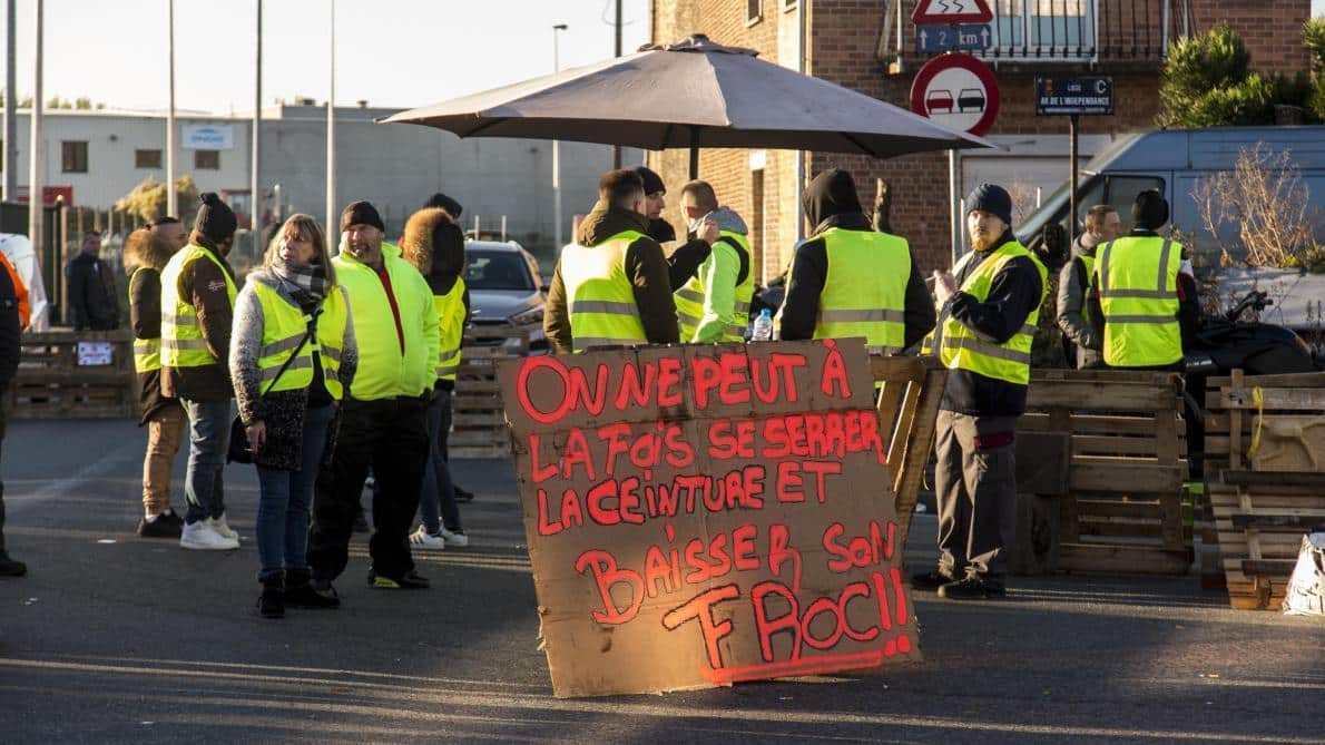 Gilets jaunes en Belgique copyrights M Tonneau Le Soir