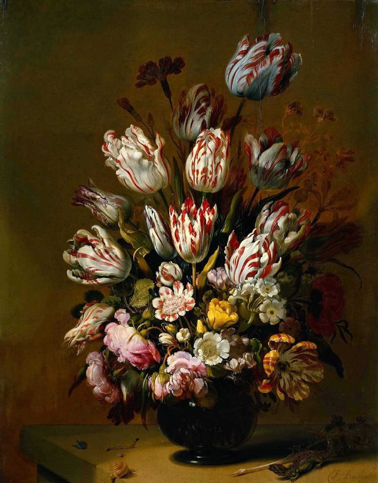 Hans Bollongier Stilleven met bloemen