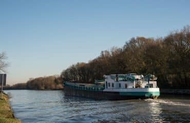 Het bestaande Canal du Nord nabij Aubencheul au Bac