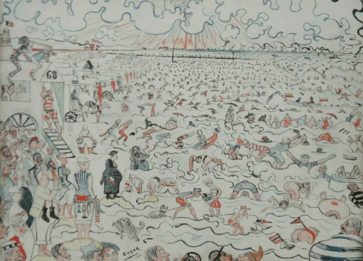 James Ensor Les Bains à Ostende