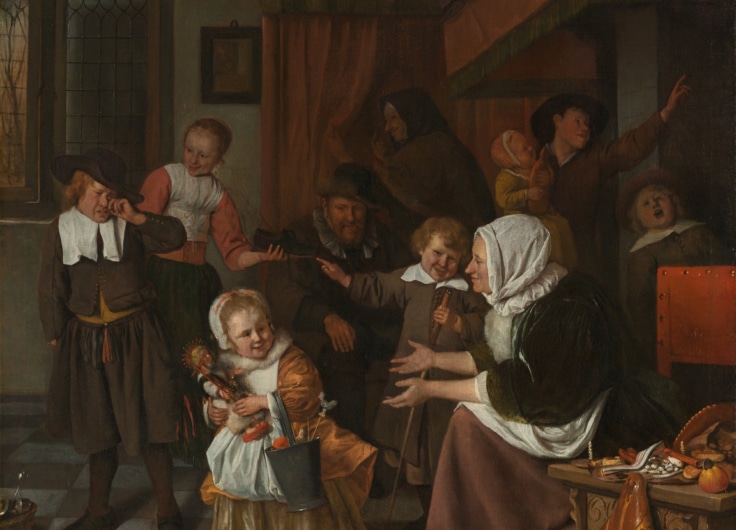 Jan Havicksz Steen Het Sint Nicolaasfeest Google Art Project