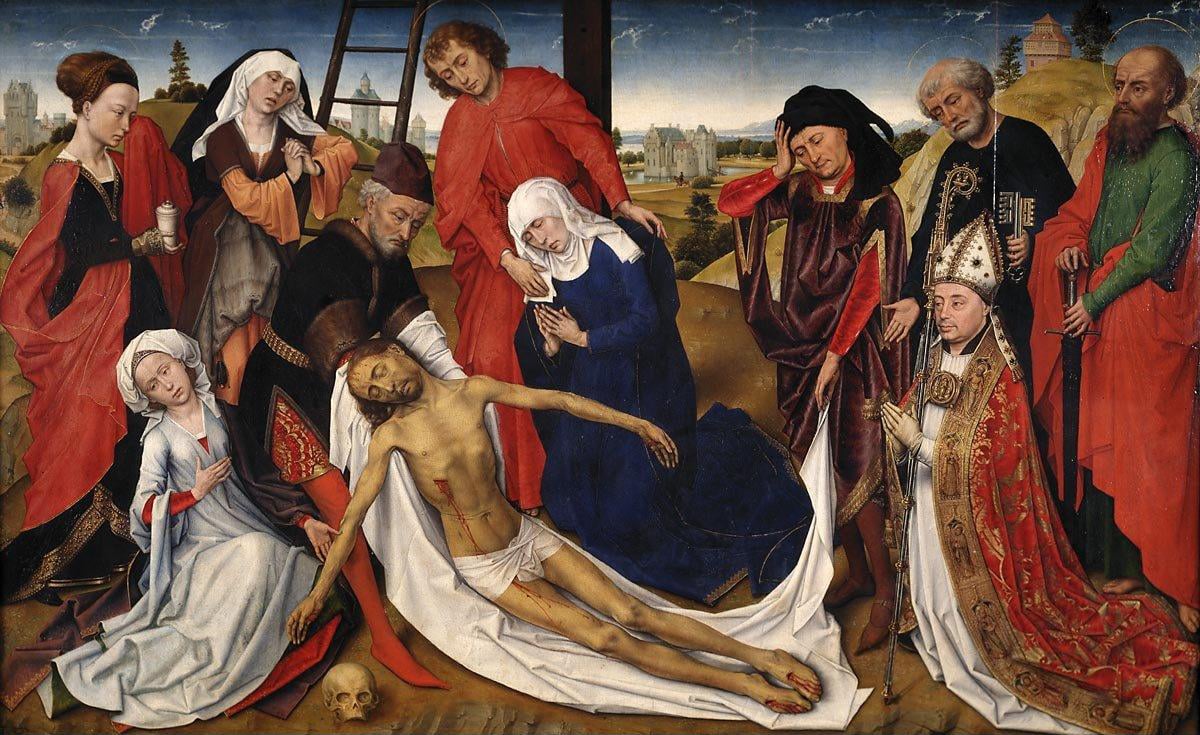 La lamentation sur le corps du Christ mort Rogier van der Weyden