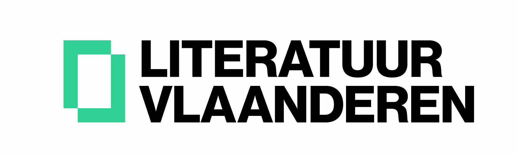 Literatuur Vlaanderen logo liggend Kleur RGB