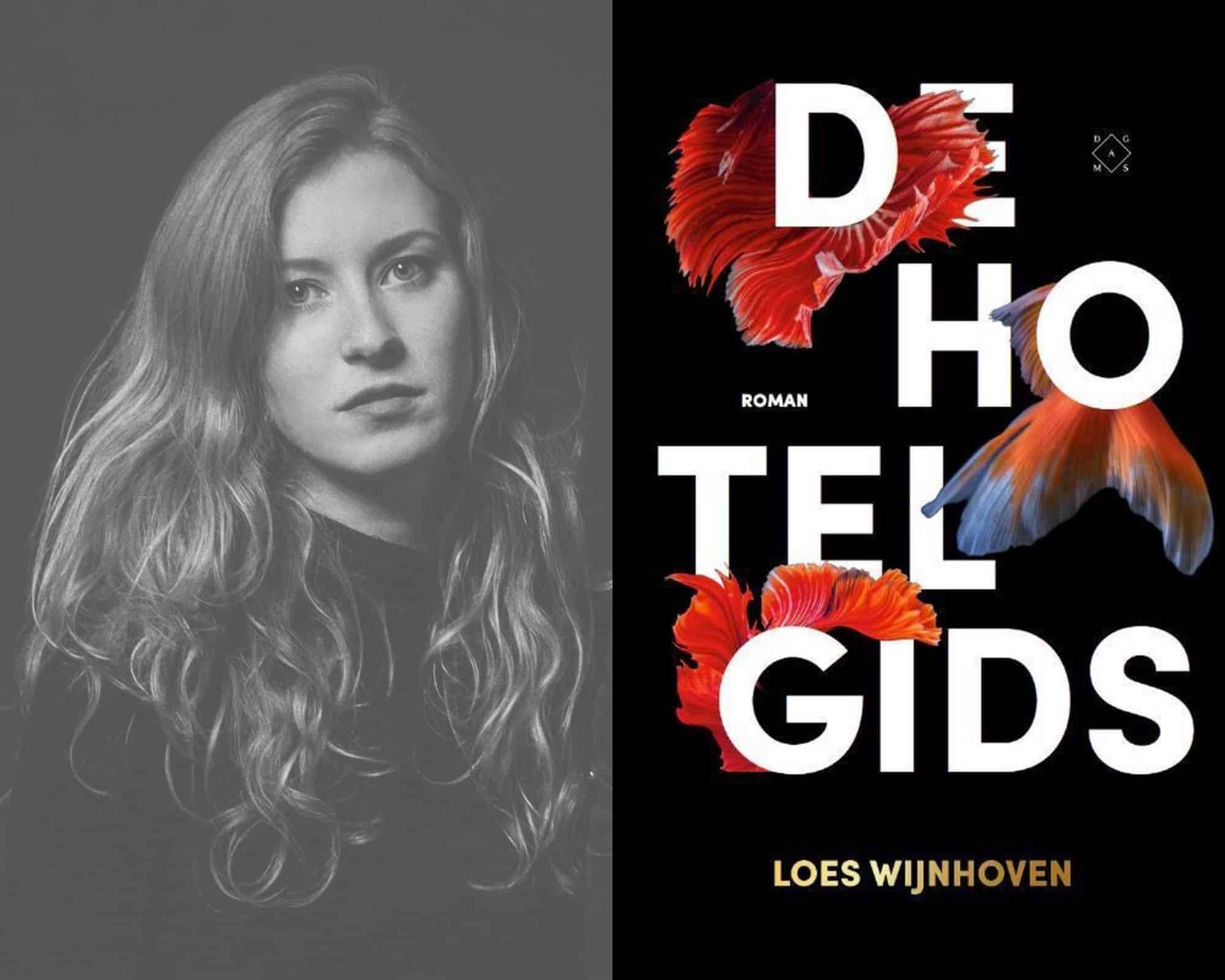 Loes Wijnhoven met De hotelgids