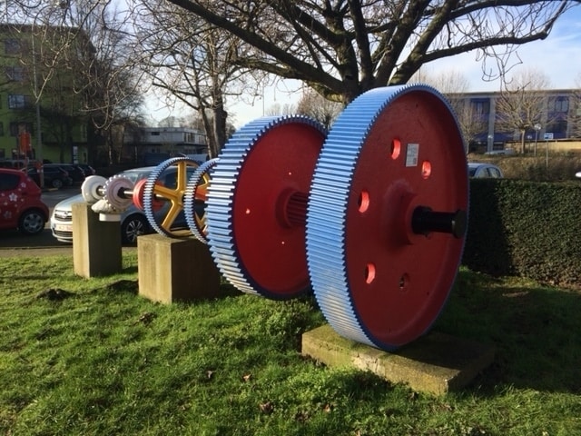 Machinery salvaged from Forges de Clabecq forms part of an industrial heritage trail