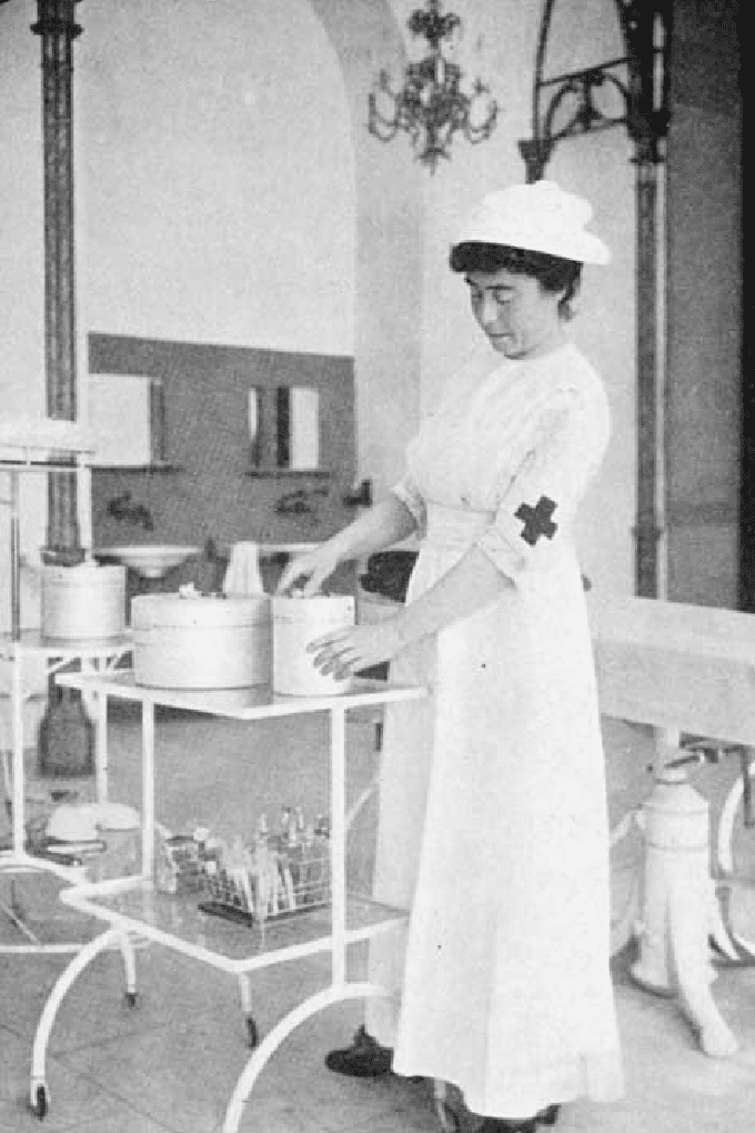 Marie Depage Picard in the Ambulance of the Royal Palace c research gate