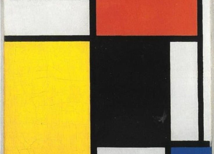 Piet Mondriaan Composition with red yellow black blue and gray 1038646 Kunstmuseum Den Haag