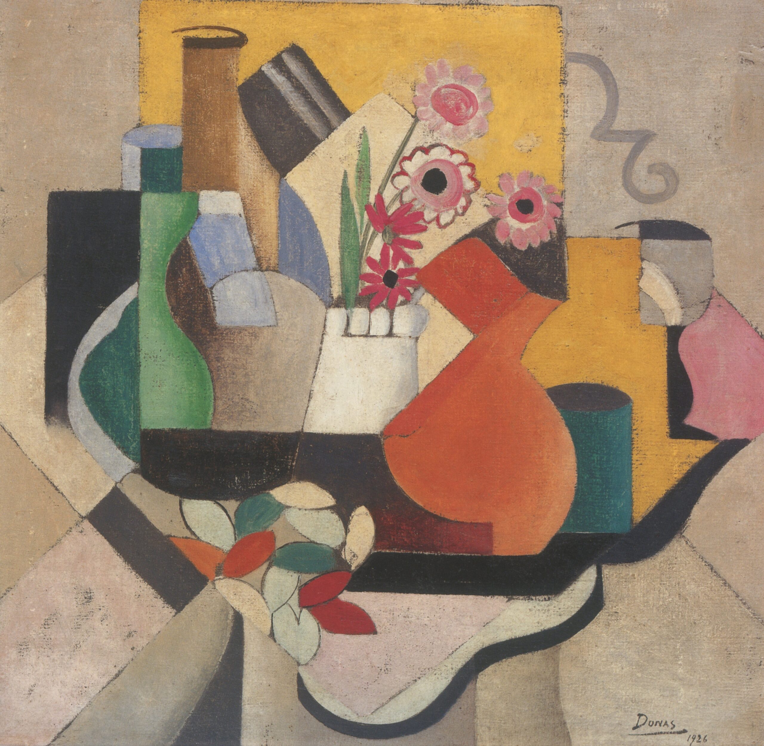 Poteries et fleurs 1926