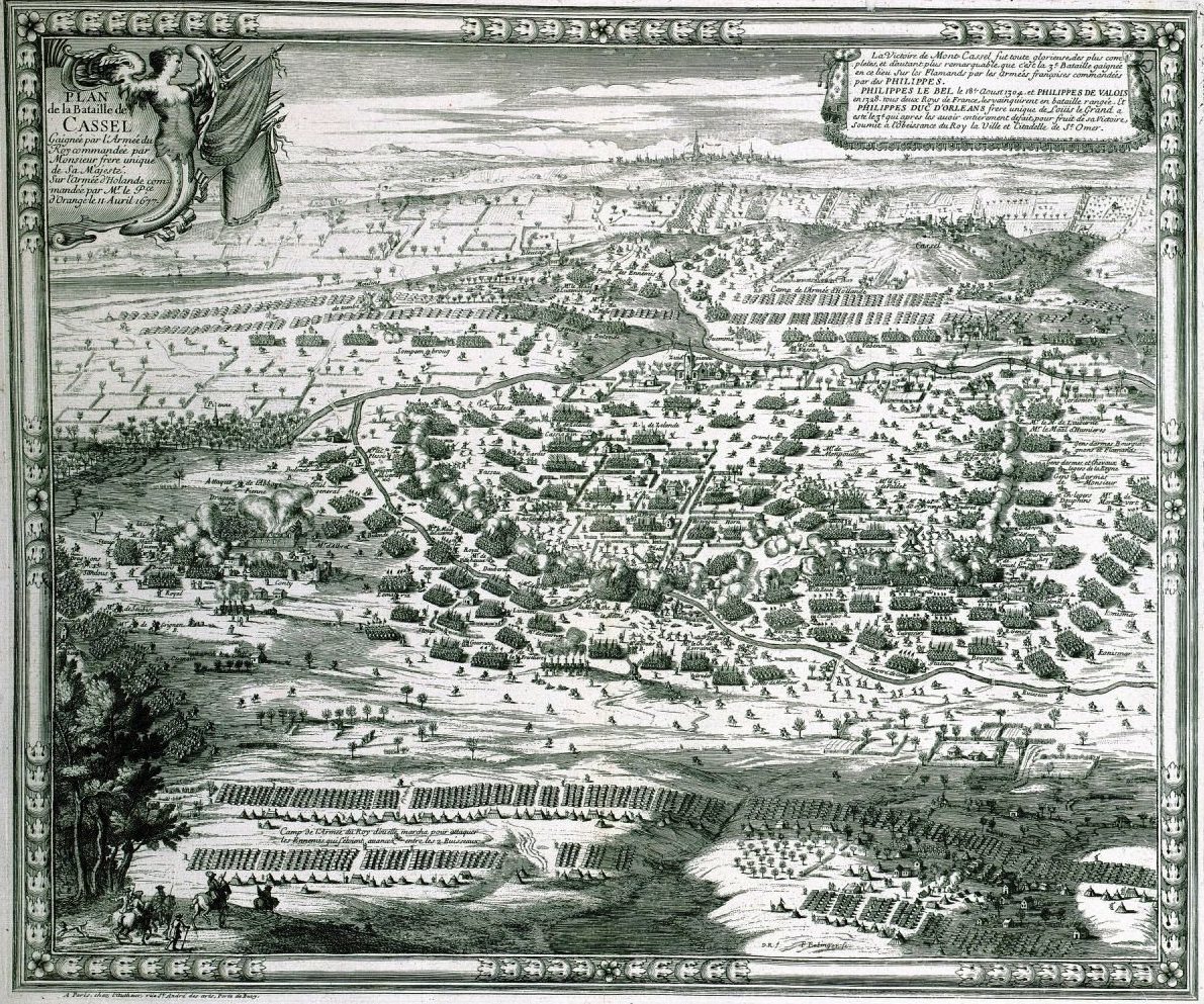 Sebastian Beaulieu Plan de la Bataille de Cassel Avril 1677