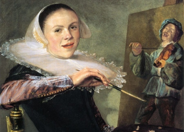 Self portrait by Judith Leyster