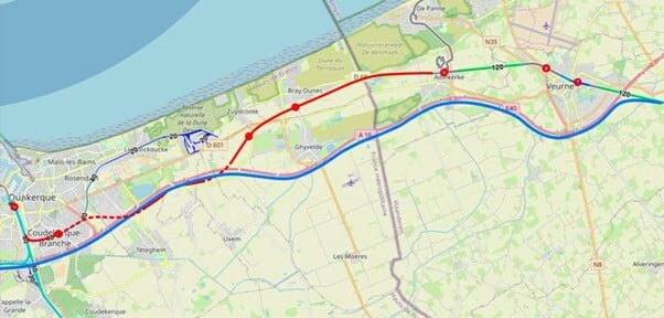 Trekhaak rode lijn en blauwe lijn c Trekhaak 73