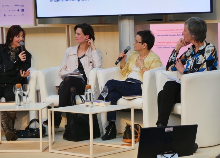 Véronique Bergen, Caroline De Mulder, Anne Rozenberg et Caroline Lamarche Foire du livre 2019