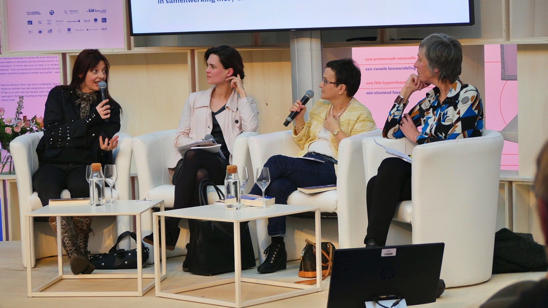 Véronique Bergen, Caroline De Mulder, Anne Rozenberg et Caroline Lamarche Foire du livre 2019