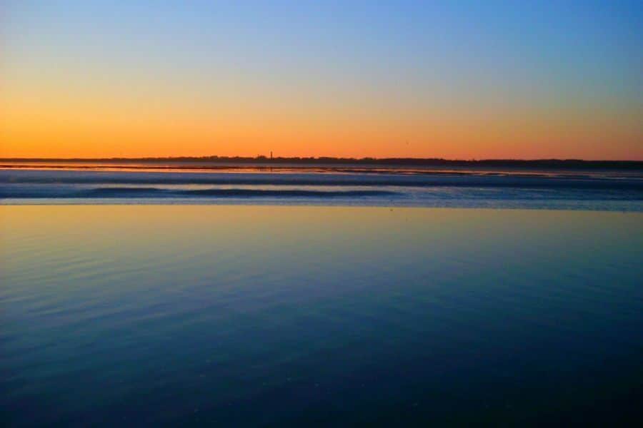 Zonsondergang bij Schiermonnikoog c Patlo Wikipedia