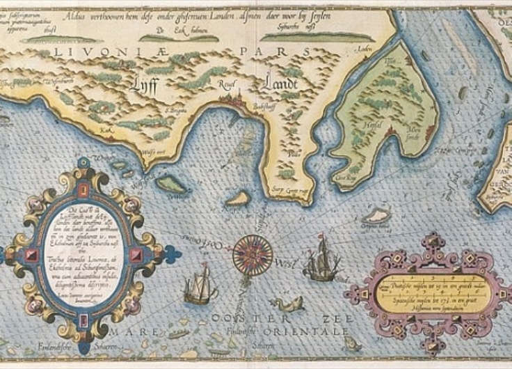 Dutch trade map of the baltic