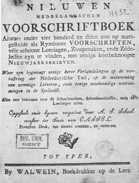 Nieuwen nederlanschen voorschriftboek