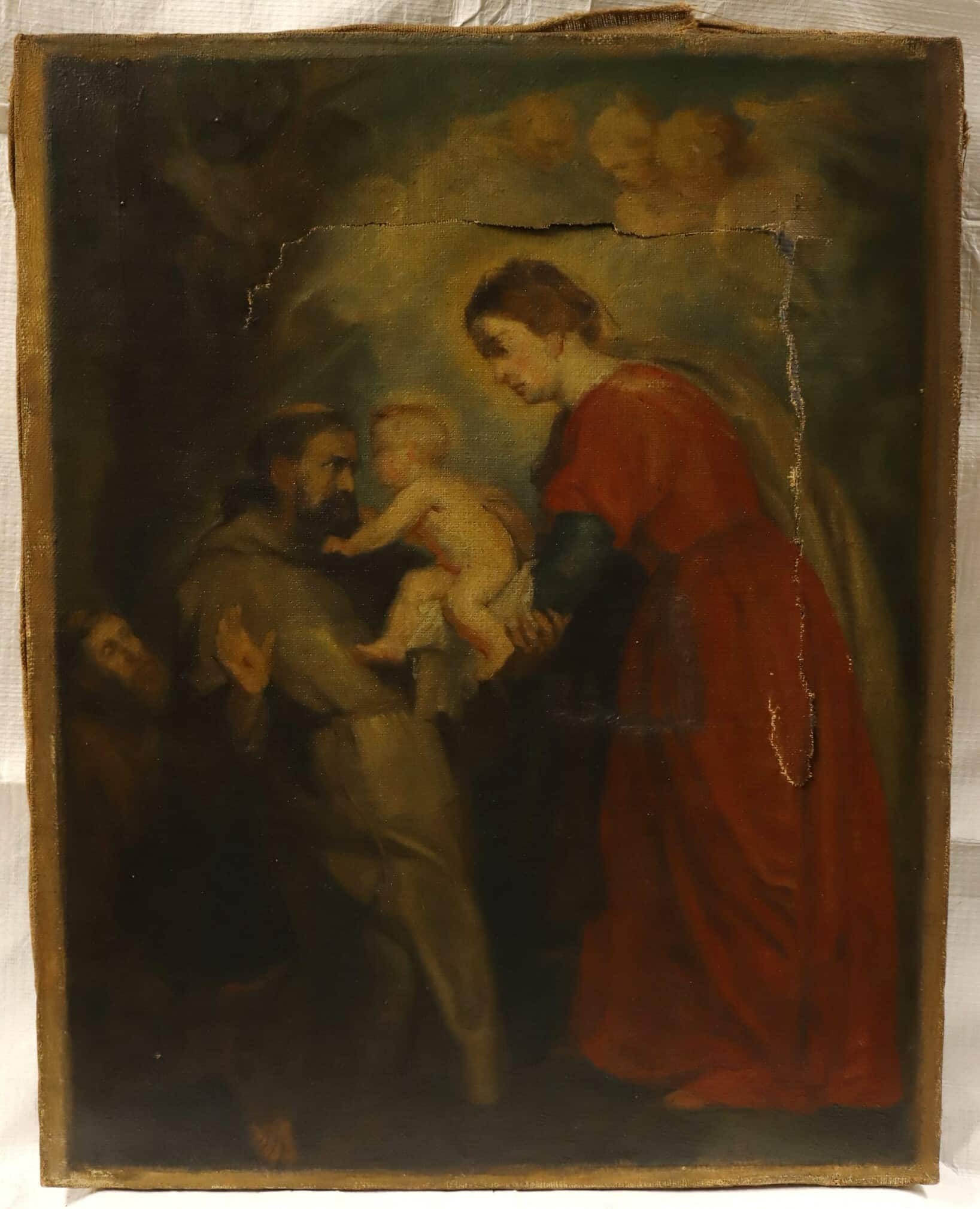 992 21 157 Saint François d Assise reçevant l Enfant Jésus 1